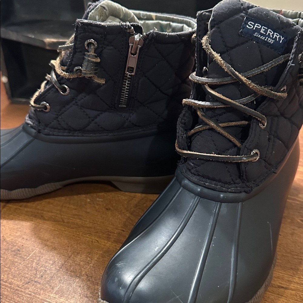 Sperry Saltwater Quilted Nylon Duck Boots - Picture 2 of 8